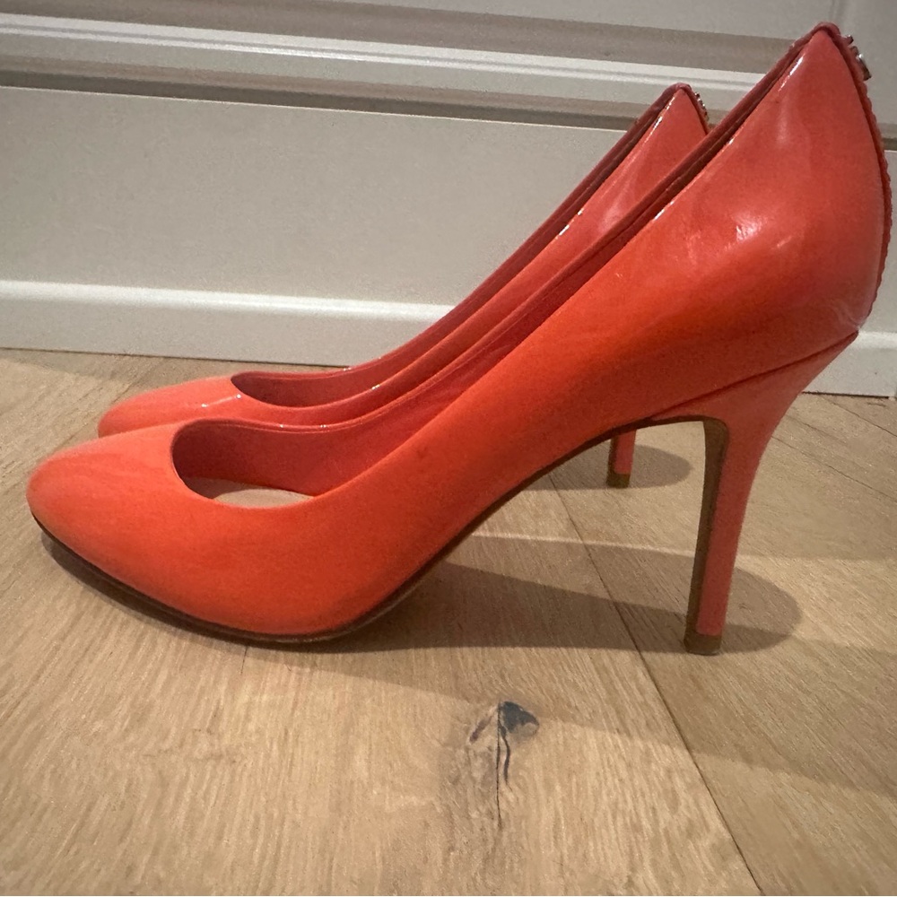 Coach Patent Leather Coral Pumps Size 7